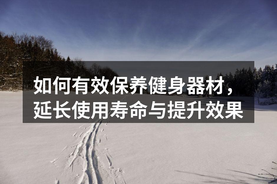 如何有效保养健身器材，延长使用寿命与提升效果